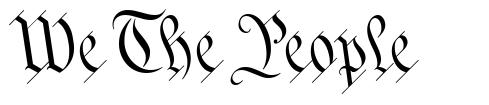 We The People font