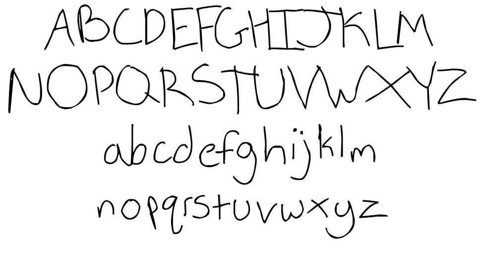 Weaselbee Beans font specimens