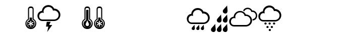 Weather Symbols schriftart