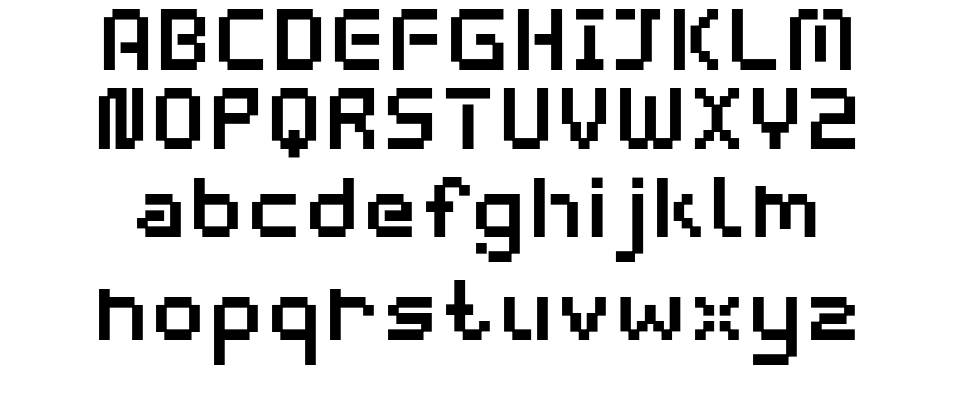 Webpixel Bitmap フォント 標本