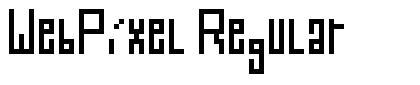 WebPixel Regular шрифт