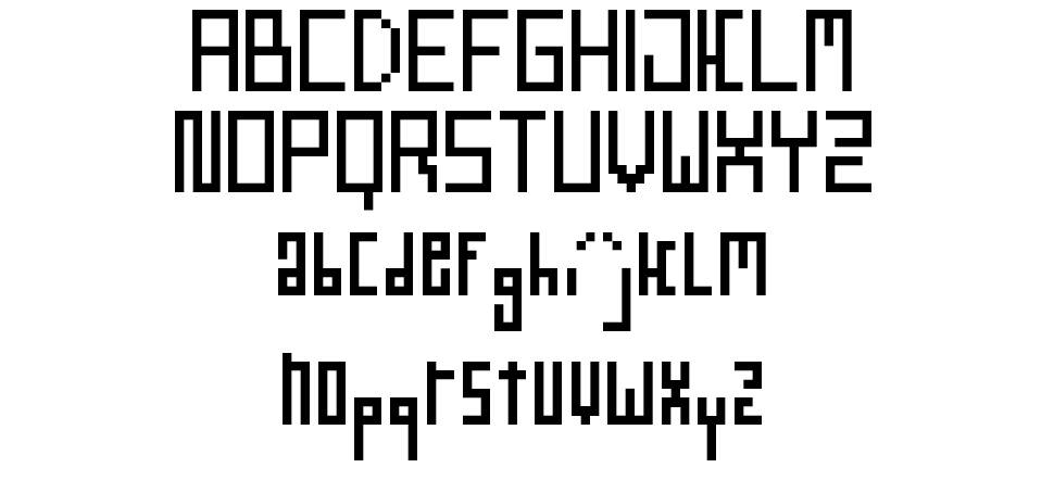 WebPixel Regular フォント 標本