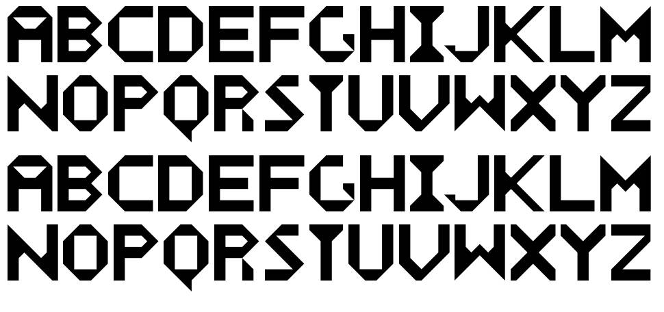 Wecker font specimens