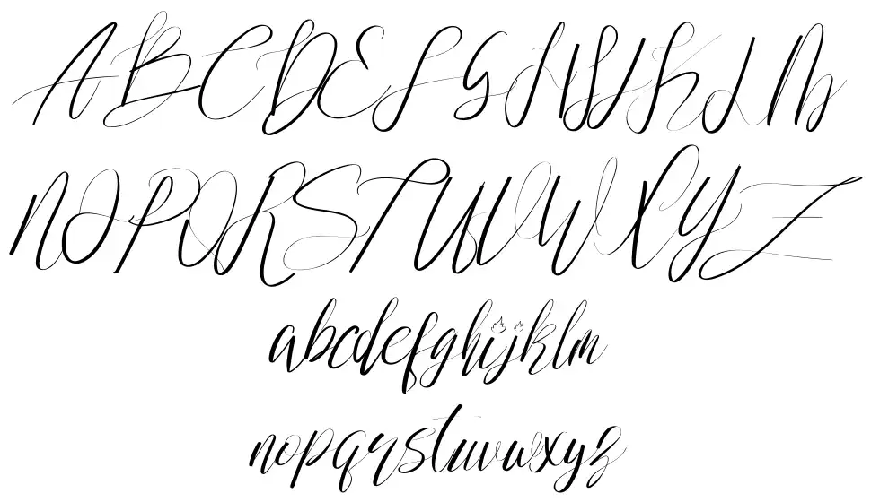 Wedding Joyfont specimens