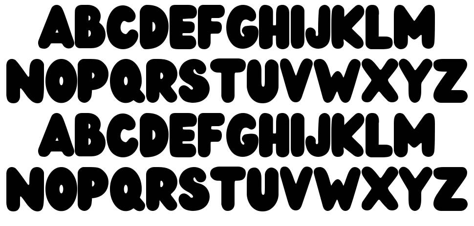 Wedges font specimens