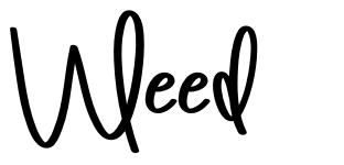 Weed font