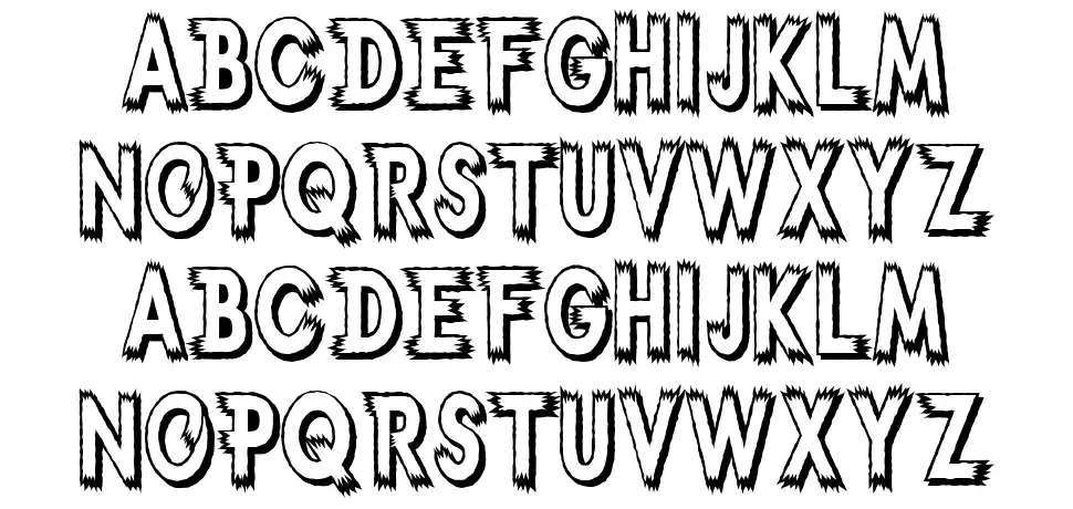 Weirdfont specimens
