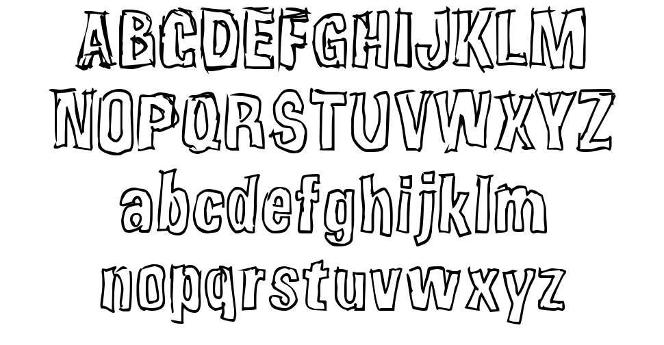 Weirdmojo font Örnekler