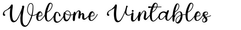 Welcome Vintables font
