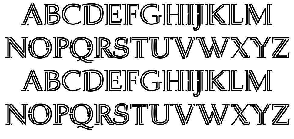 Welingtom font specimens