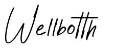 Wellbotth font