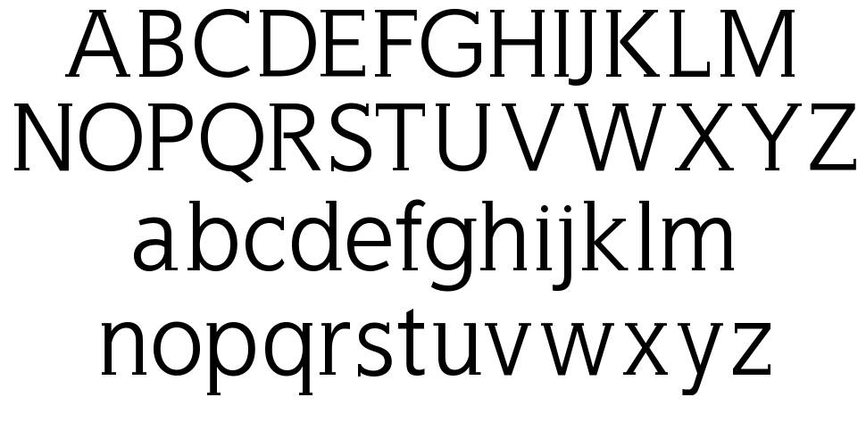 Wellrock Slab font specimens