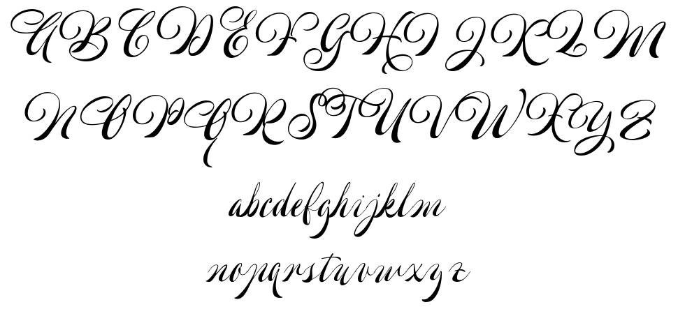Welroseltone písmo Exempláře