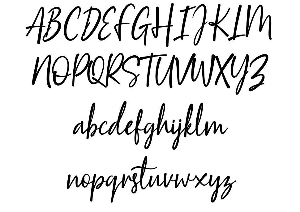 Westay Script font specimens