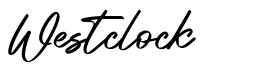 Westclock font