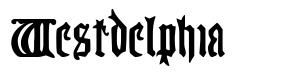 Westdelphia шрифт