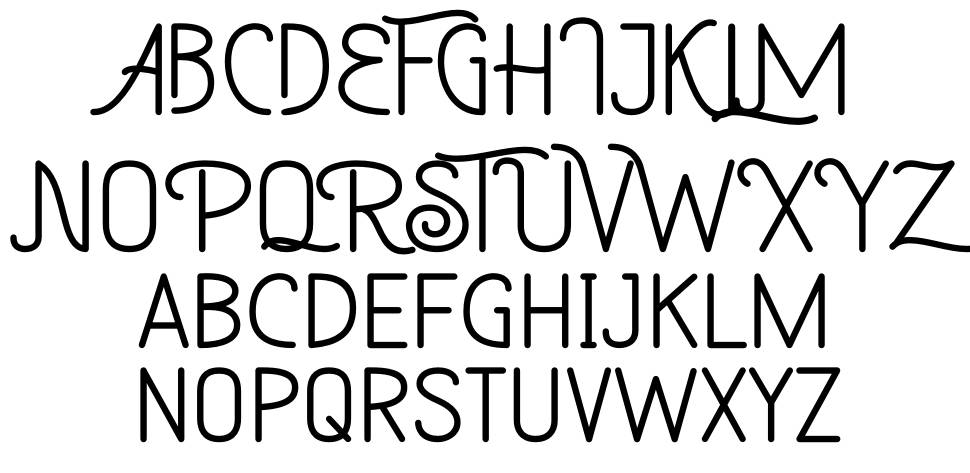 Western Retro font Örnekler