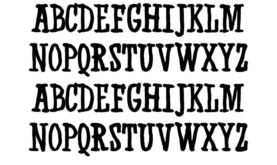 Western Swagger font specimens