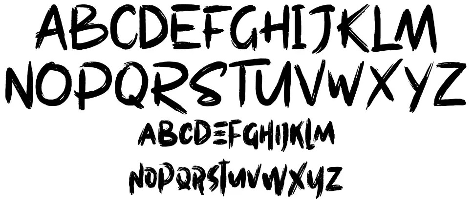 Westpartfont specimens