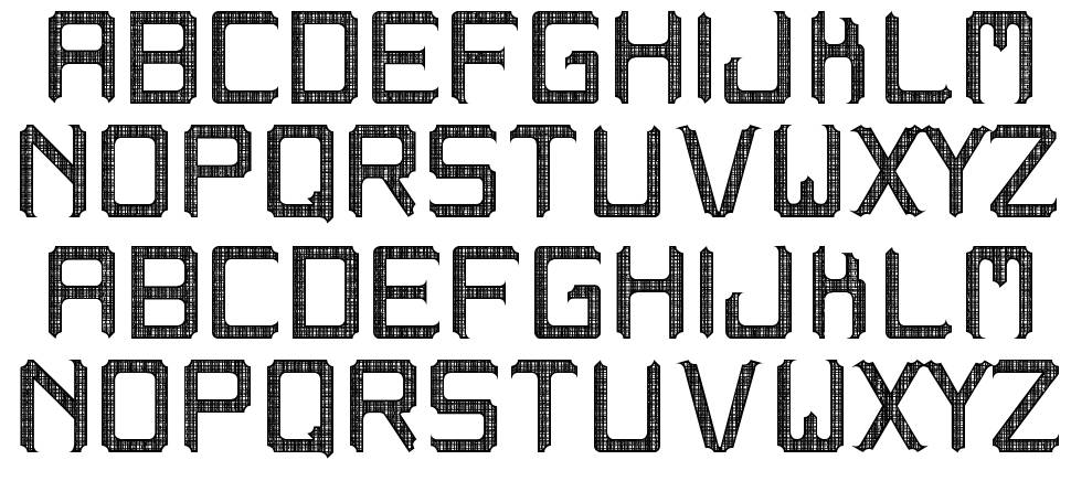 Westranga ST font specimens
