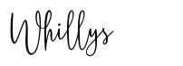 Whillys font