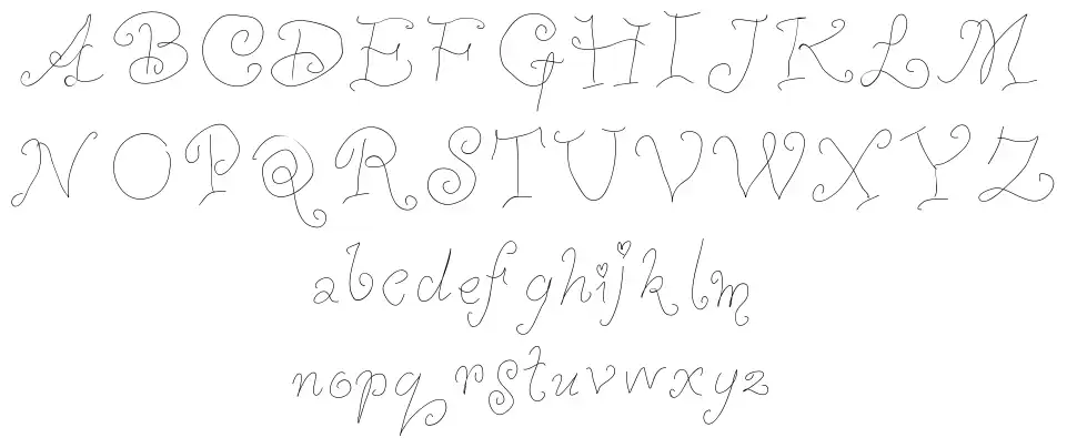 Whimsy Wischyfont specimens
