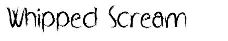 Whipped Scream font