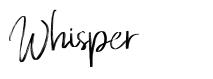 Whisper шрифт