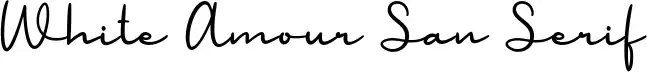 White Amour San Serif