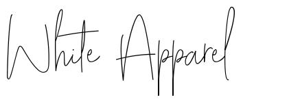 White Apparel шрифт