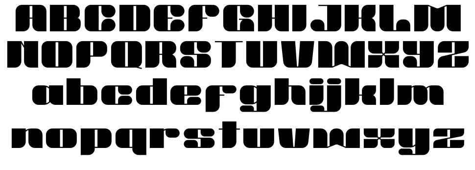 White Block font Örnekler