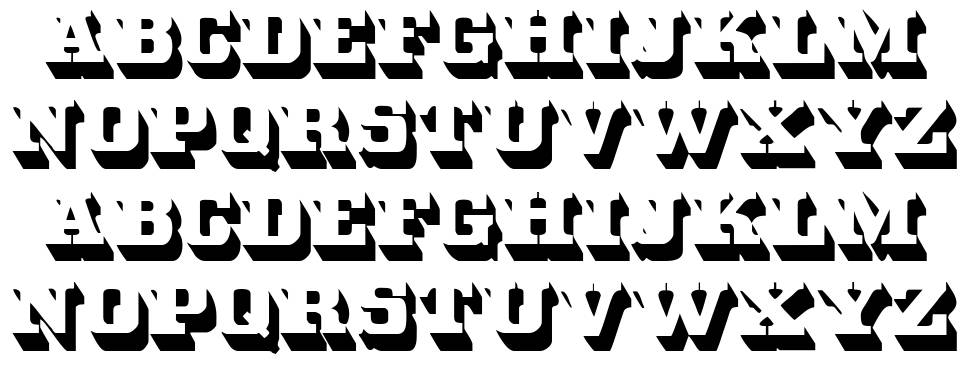 White Bold font specimens