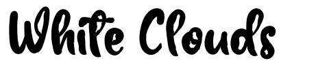 White Clouds font