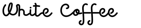 White Coffee font