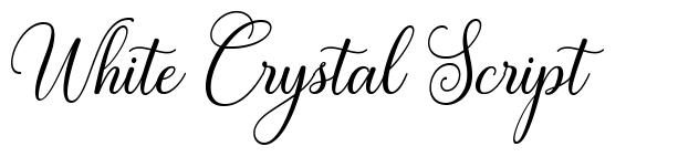 White Crystal Script fonte