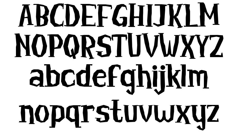 White-Fang font Örnekler