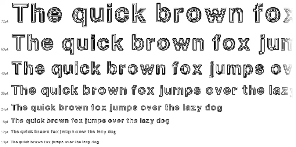 White Outlines font by Zdravko Andreev | FontRiver