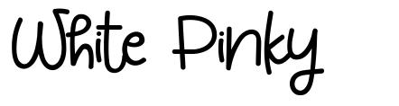White Pinky font