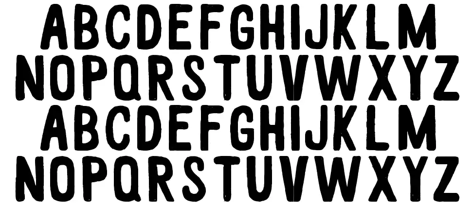 White woodfont specimens