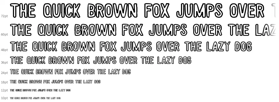 White Wood Hollowfont waterfall