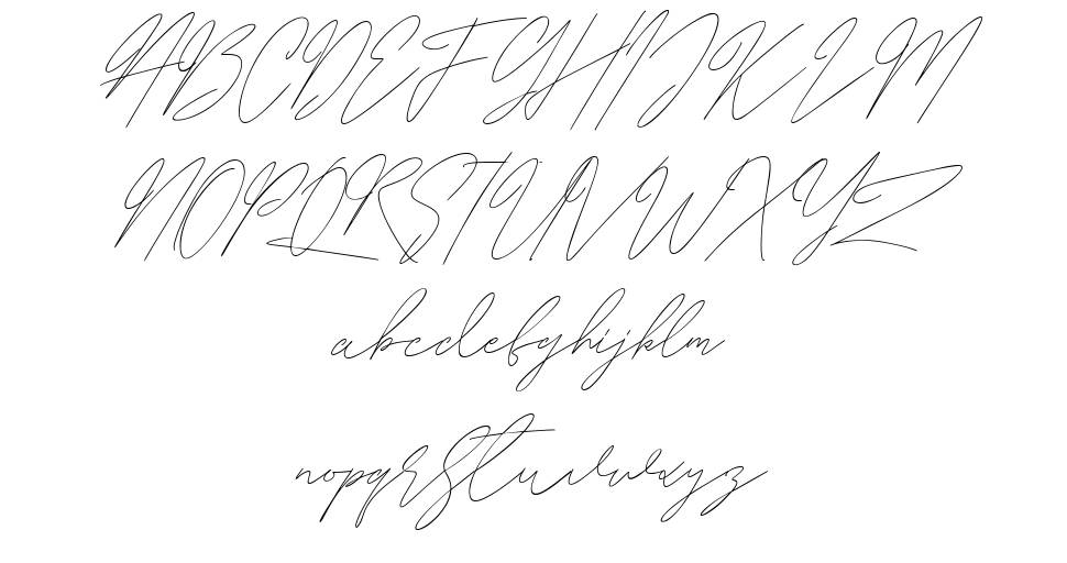 Whitelisa font Örnekler
