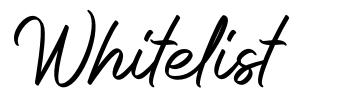 Whitelist font