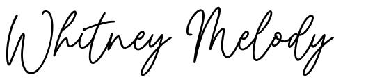 Whitney Melody шрифт