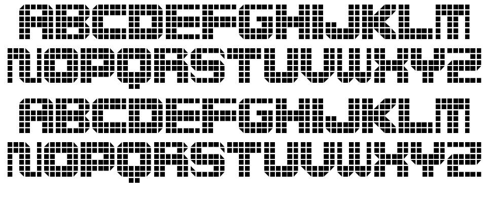 Wi/5Med Grid font specimens