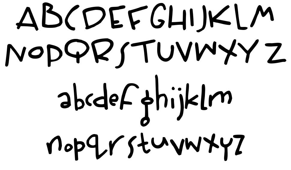 Wiffles font specimens