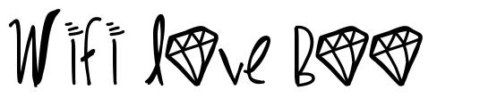 Wifi Love Boo шрифт