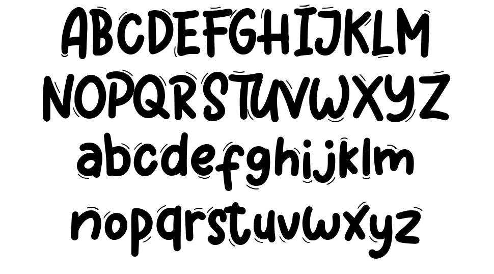 Wigglye font Örnekler