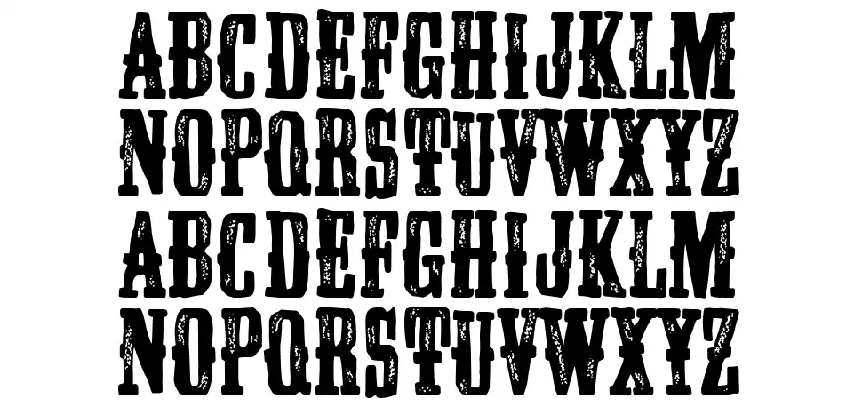 Wild United Statefont specimens