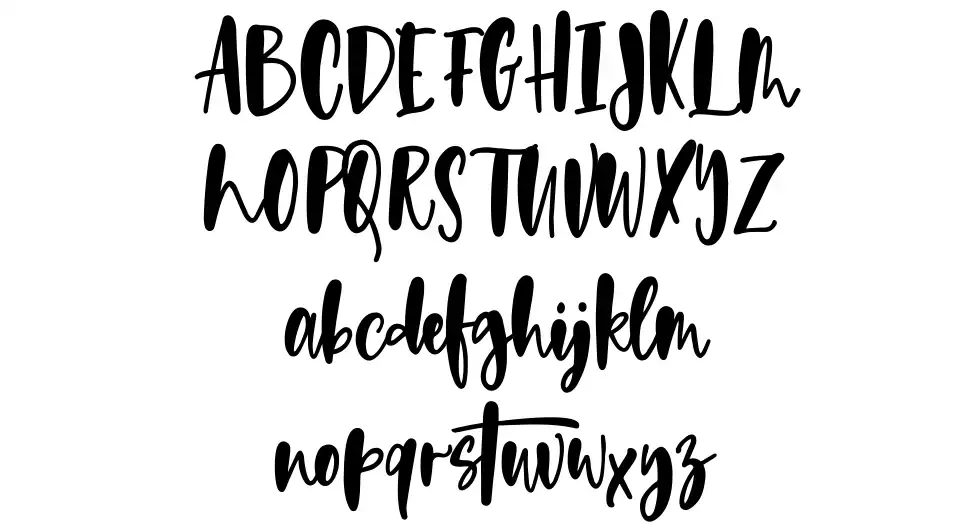 Wild Wanderlustfont specimens
