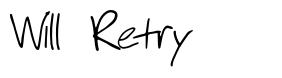Will Retry font
